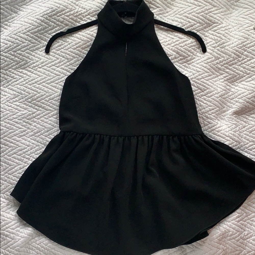 Elizabeth and James
Perth Mock-Neck Peplum Top